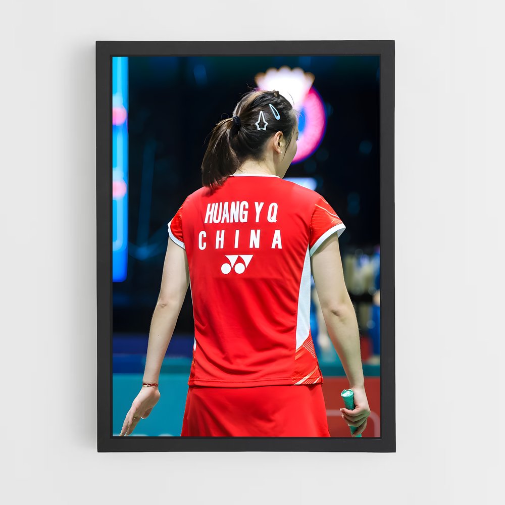 Poster Match en Cours – affiche Badminton (vue 2)